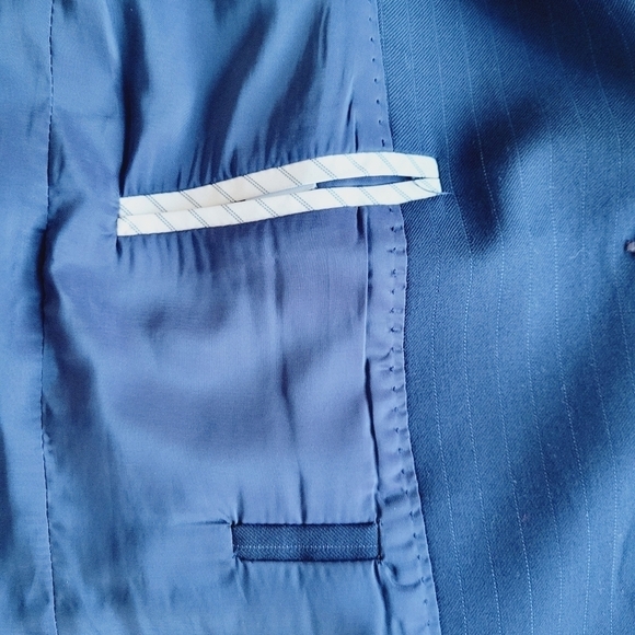 J. Crew Super 120s Navy Pinstripe Blazer - Picture 10 of 15